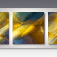 SANDS<br/> <br/> 10" X 28" - $400.00<br/> 15" X 42" - $1000.00<br/> 21" X 60" - $2400.00<br/><br/>For Ordering or Custom sizes<br/> Contact Me Here Yellow Triptych