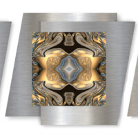 TAPESTRY #7<br/>
3 piece set<br/>
Magnetic Art Tiles<br/>
Hang Vertical or Horizontal<br/>
Approximately 14" x 14" each<br/>
3 Piece Set with Art<br/>
1200.00<br/>